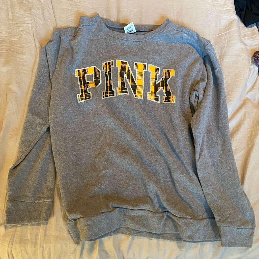 Gray PINK hoodie